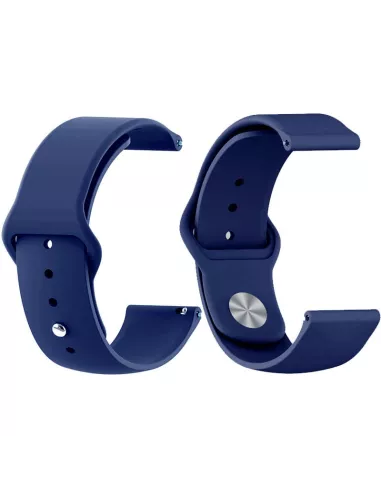 Bracelet SoftTouch Universel 22mm Samsung / Huawei - Bleu | Ibroz