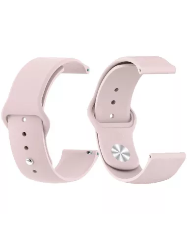 Bracelet SoftTouch Universel 22mm Samsung / Huawei - Rose | Ibroz