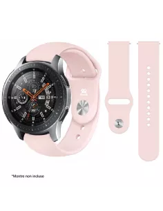 Bracelet SoftTouch Universel 22mm Samsung / Huawei - Rose | Ibroz