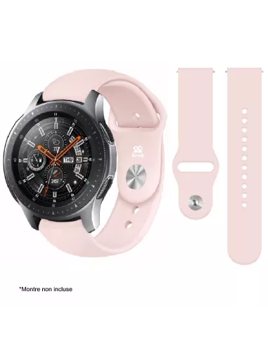 Bracelet SoftTouch Universel 22mm Samsung / Huawei - Rose | Ibroz