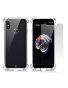 Xiaomi Redmi Note 5 Shockproof Case + Screen Protector Pack 9H | Ibroz