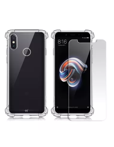 Xiaomi Redmi Note 5 Pack Coque antichocs + Protection écran 9H | Ibroz