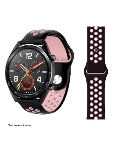 Universal Sport Wristband Samsung Watch / Huawei Watch - Black/Pink |...