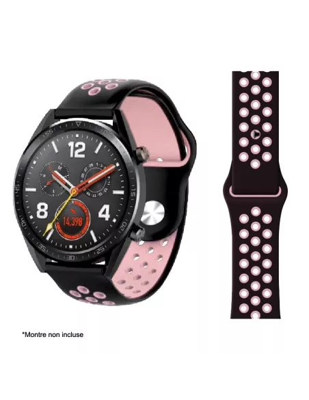 Universal Sport Wristband Samsung Watch / Huawei Watch - Black/Pink |...