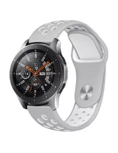 Bracelet Sport Universel Samsung Watch / Huawei Watch - Gris/Blanc ... 2