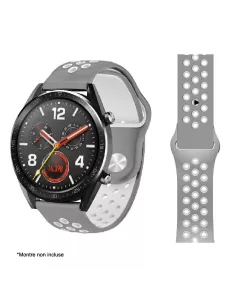 Universal Sport Wristband Samsung Watch / Huawei Watch - Grey/White ...