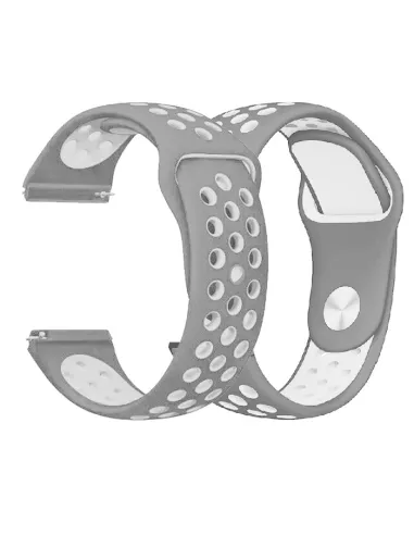 Universal Sport Wristband Samsung Watch / Huawei Watch - Grey/White ...