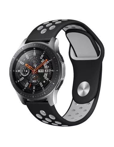 Bracelet Sport Universel Samsung Watch / Huawei Watch - Noir/Gris |...