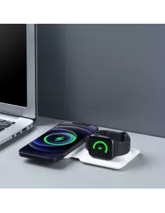 Chargeur pliable sans fil 15W pour Apple iPhone et Apple Watch | Ibroz 2