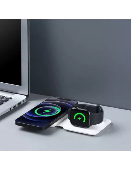 Chargeur pliable sans fil 15W pour Apple iPhone et Apple Watch | Ibroz