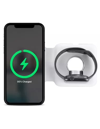 Foldable wireless charger 15W for Apple iPhone and Apple Watch | Ibroz