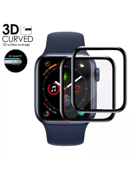 Protection écran 9H intégrale 3D Curved Apple Watch 4, 5, 6, SE (38...
