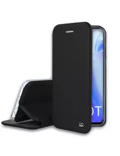 Xiaomi Mi 10T Leather Case Folio CLAM - Black | Ibroz
