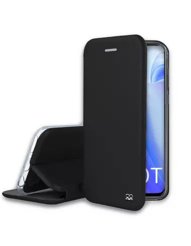 Xiaomi Mi 10T Leather Case Folio CLAM - Black | Ibroz