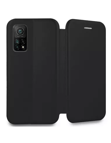 Xiaomi Mi 10T Leather Case Folio CLAM - Black | Ibroz