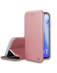 Xiaomi Mi 10T Etui Cuir Folio CLAM - Rose | Ibroz