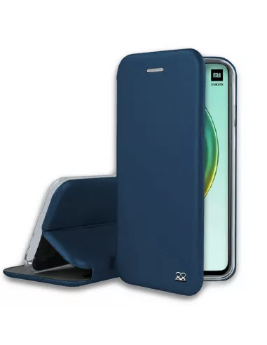 Xiaomi Mi 10T Pro Leather Case Folio CLAM - Blue | Ibroz