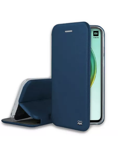 Xiaomi Mi 10T Pro Leather Case Folio CLAM - Blue | Ibroz