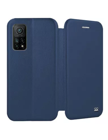 Xiaomi Mi 10T Pro Leather Case Folio CLAM - Blue | Ibroz