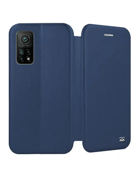 Xiaomi Mi 10T Pro Leather Case Folio CLAM - Blue | Ibroz