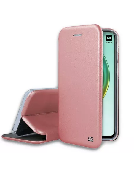 Xiaomi Mi 10T Pro Leather Case Folio CLAM - Pink | Ibroz