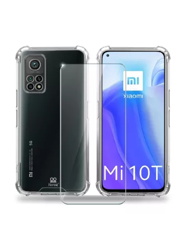Xiaomi Mi 10T Shockproof Case + Screen Protector Pack 9H | Ibroz
