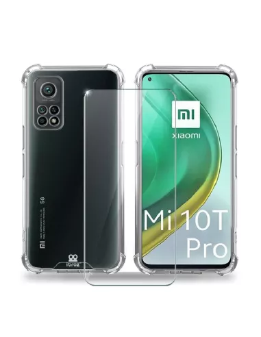 Xiaomi Mi 10T Pro Pack Shockproof Case + Screen Protector 9H | Ibroz