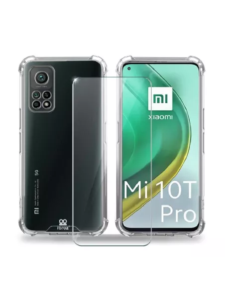 Xiaomi Mi 10T Pro Pack Coque antichocs + Protection écran 9H | Ibroz