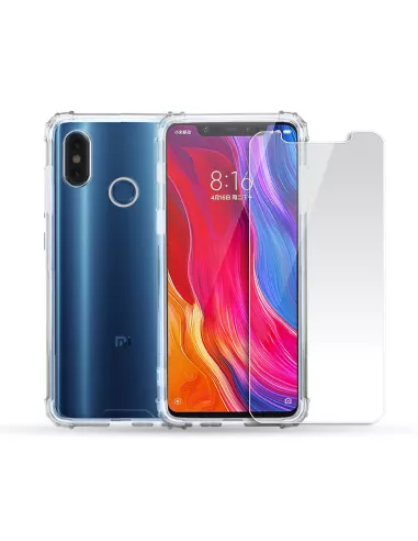 Xiaomi Mi 8 Pack Coque antichocs + Protection écran 9H | Ibroz