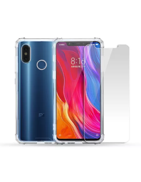Xiaomi Mi 8 Pack Coque antichocs + Protection écran 9H | Ibroz