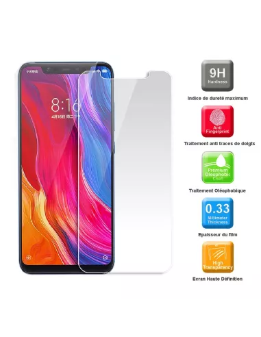 Xiaomi Mi 8 Pack Coque antichocs + Protection écran 9H | Ibroz