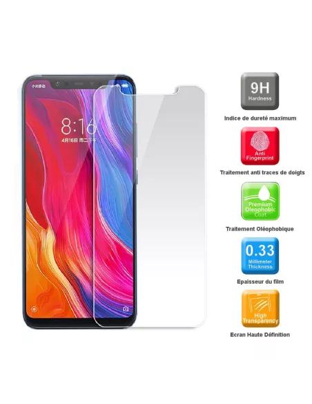 Xiaomi Mi 8 Pack Coque antichocs + Protection écran 9H | Ibroz