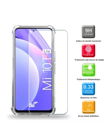 Xiaomi Mi 10T Lite Shockproof Case + Screen Protector Pack 9H | Ibroz