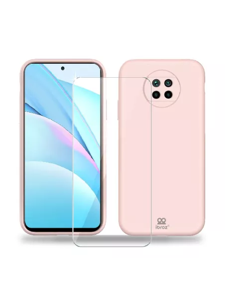 Xiaomi Mi 10T Lite Pink Liquid Silicone Soft Touch Case + Tr...