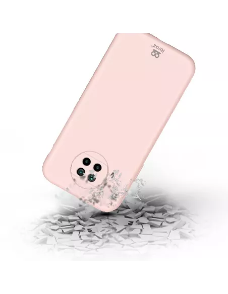 Xiaomi Mi 10T Lite Coque Liquid Silicone Soft Touch rose + Verre Tr...
