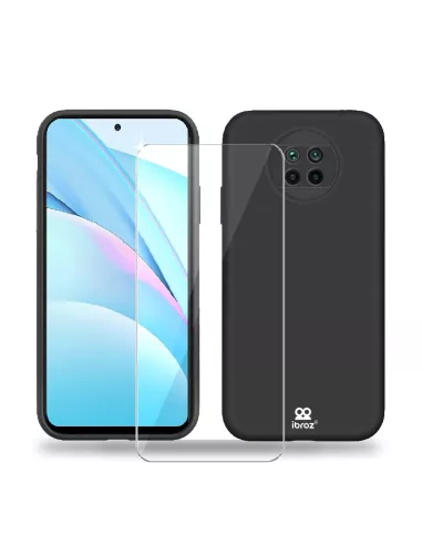 Xiaomi Mi 10T Lite Black Liquid Silicone Soft Touch Case + Tr...