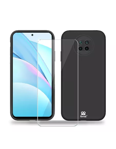Xiaomi Mi 10T Lite Black Liquid Silicone Soft Touch Case + Tr...