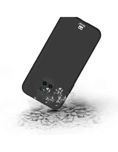 Xiaomi Mi 10T Lite Coque Liquid Silicone Soft Touch noir + Verre Tr...