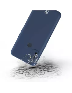 Oppo A53s Coque Liquid Silicone + Verre Trempé 9H - Bleu | Ibroz 2