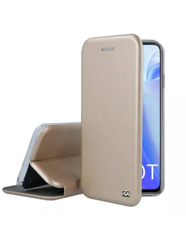 Xiaomi Mi 10T Leather Case Folio CLAM - Gold | Ibroz