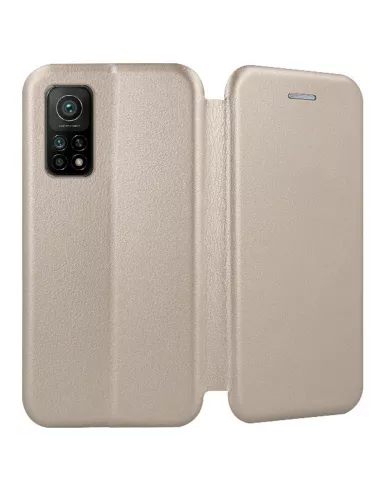 Xiaomi Mi 10T Leather Case Folio CLAM - Gold | Ibroz