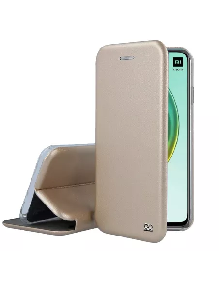 Xiaomi Mi 10T Pro Etui Cuir Folio CLAM - Gold | Ibroz