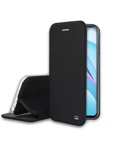 Xiaomi Mi 10T Lite Etui Cuir Folio CLAM - Noir | Ibroz