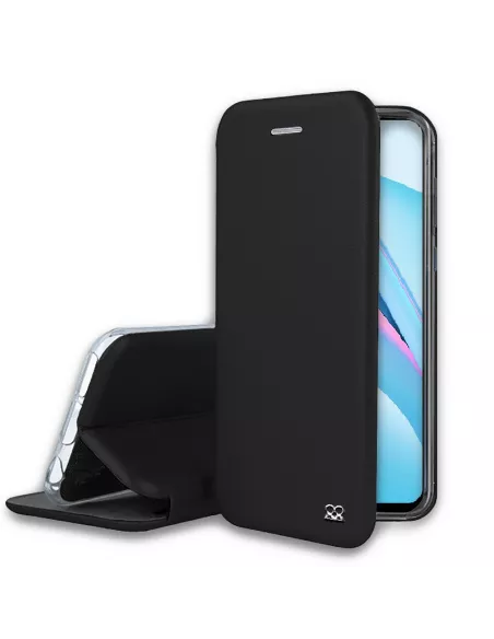 Xiaomi Mi 10T Lite Leather Case Folio CLAM - Black | Ibroz