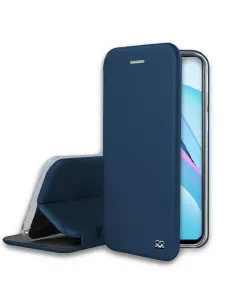 Xiaomi Mi 10T Lite Leather Case Folio CLAM - Blue | Ibroz