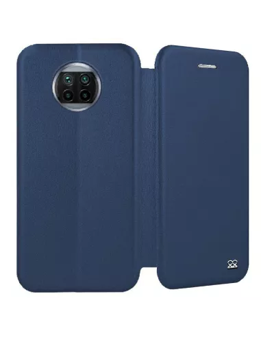 Xiaomi Mi 10T Lite Etui Cuir Folio CLAM - Bleu | Ibroz