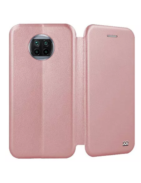 Xiaomi Mi 10T Lite Leather Case Folio CLAM - Rose Gold | Ibroz