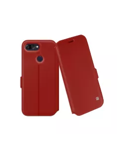 Zenfone Max Plus M1 ZB570TL Etui Folio Cuir Prestige - Rouge | Ibroz