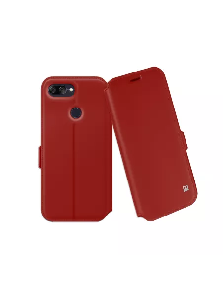 Zenfone Max Plus M1 ZB570TL Prestige Leather Folio Case - Red | Ibroz