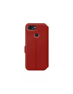 Zenfone Max Plus M1 ZB570TL Prestige Leather Folio Case - Red | Ibroz 2